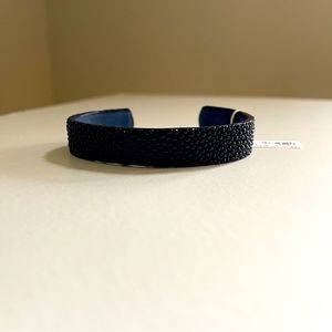 One of a kind indigo blue stingray bracelet
